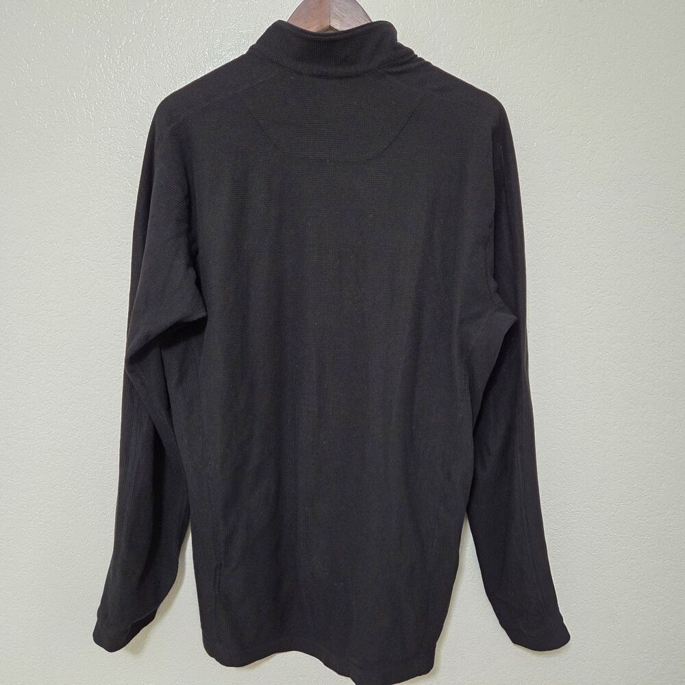 Arc'teryx Men's Large Delta LT Half Zip Waffle Polartec Fleece Black Base Layer - Picture 4 of 8